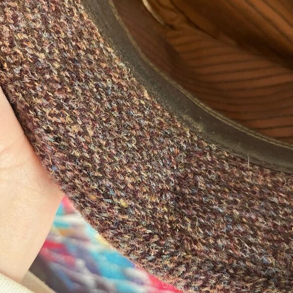 Vintage Country Gentleman Travlr Tweed Fedora Hat Size 7 - Picture 6 of 6
